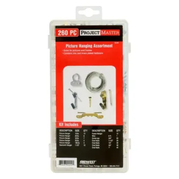 Midwest Fastener Assrt Picture Hanging Kit 260pc