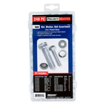 Midwest Fastener ProjectMaster Inch Nut, Washer, Bolt 240pc Kit