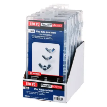 Inch Wing Nut Kit 150pc Zn