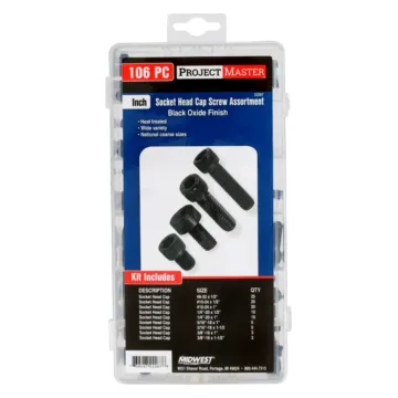 Midwest Fastener ProjectMaster Inch Socket Head Cap Screw 106pc Kit