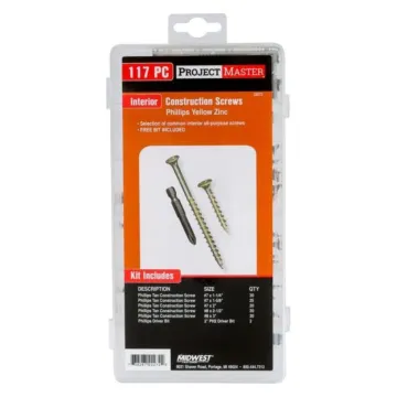 Midwest Fastener ProjectMaster Interior Construction Screws 117pc Kit