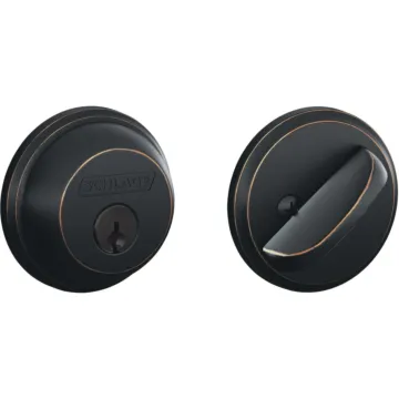 Schlage Aged Bronze Single Cylinder Deadbolt