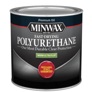 Minwax Interior Oil-Based Wood Polyurethane (Flat - Clear) 1/2 pt.
