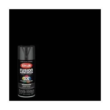Krylon Fusion All-In-One Gloss Spray Paint & Primer, Black