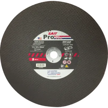 United Abrasives  23414 SAIT Pro Large Diameter Portable Saw Cutting Wheels 12" x 1/8" x 1", 1-Pack