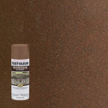 Rust-Oleum Stops Rust Multicolor Spray Paint (Textured - Rustic Umber) 12 oz