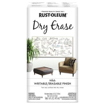 Rustoleum Specialty Dry Erase Paint Kit (White) 16 oz