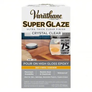 Rustoleum Varathane Super Glaze Finish and Preservative Epoxy (Gloss - Clear) 1 qt.