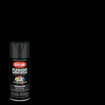 Krylon Fusion All-In-One Spray Paint & Primer (Satin - Black) 12 oz