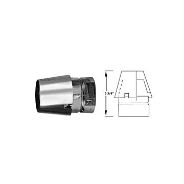 SELKIRK 4 in 5-3/4 in Pellet Pipe Exit Cap