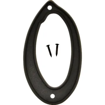 Hy-Ko 4 In. Black House Number Zero