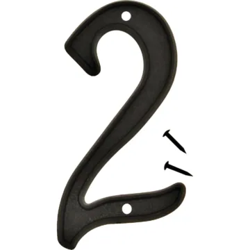 Hy-Ko 4 In. Black House Number Two