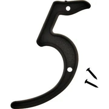 Hy-Ko 4 In. Black House Number Five