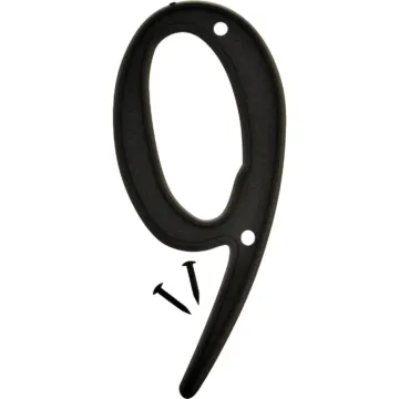 Hy-Ko 4 In. Black House Number Nine