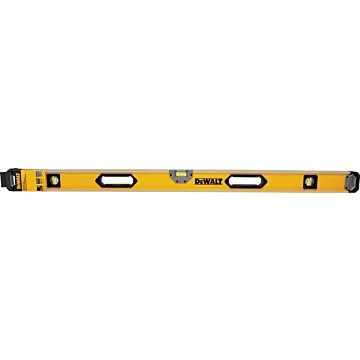 DEWALT DWHT43049 Box Beam Level, 48 in L, 3-Vial, 2-Hang Hole, Magnetic, Aluminum