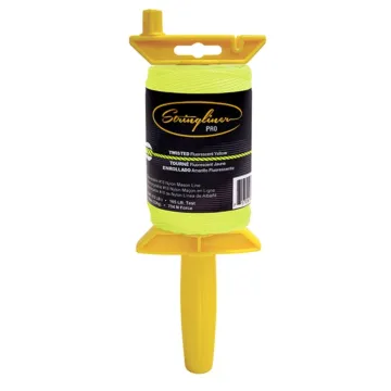 Stringliner Twisted Fluorescent Yellow Pro Mason's Line Reel 540 ft