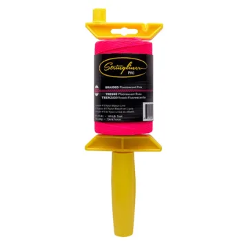 Stringliner Braided Fluorescent Pink Pro Mason's Line Replacement Roll 500 ft