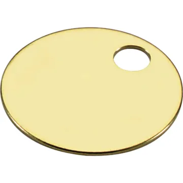 Lucky Line Engravable Tag 1-1/4" Brass Key Tag