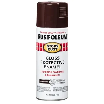 Rust-Oleum Stops Rust® - Protective Enamel Spray Paint - 12 oz - Kona Brown