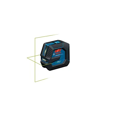 Bosch GLL 100 G Cross-Line Laser, 100 ft, +/-1/8 in at 33 ft Accuracy, 2-Line, Green Laser