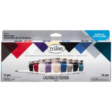 Rustoleum Testors Acrylic Paint Auto 9pc