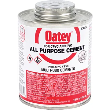 OATEY Oatey® 16 oz. All-Purpose ABS, PVC and CPVC Clear Cement