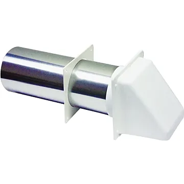 Lambro Preferred Hood Vent, 5-1/2 in W Hood, 5.69 in H Hood, 3 in Duct, Plastic Hood