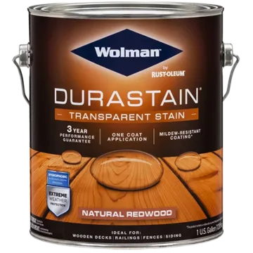 WOLMAN Wolman RainCoat One Coat Transparent Stain Sealer, Natural Redwood, Liquid, 1 gal.