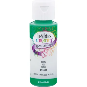 Rust-Oleum Testors Acrylic Craft Paint (Matte - Green) 2 oz