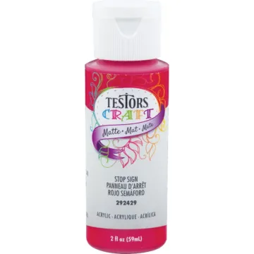 Rust-Oleum Testors Acrylic Craft Paint (Matte - Stop Sign) 2 oz