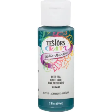Rust-Oleum Testors 2 Oz. Acrylic Matte Craft Paint, Deep Sea