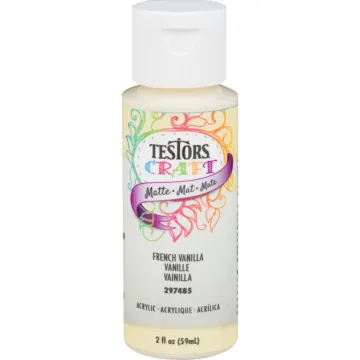 Rust-Oleum Testors 2 Oz. Acrylic Matte Craft Paint, French Vanilla