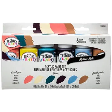 Rustoleum Testors Acrylic Craft Paint Sets (6pc)