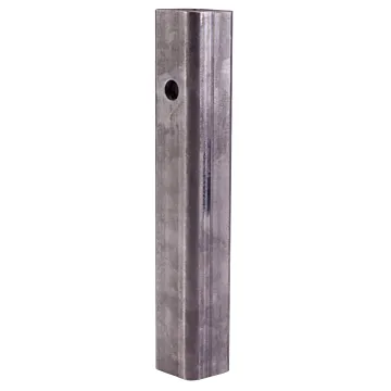 2 in Outside 12 in Steel Straight Trailer Receiver Tube