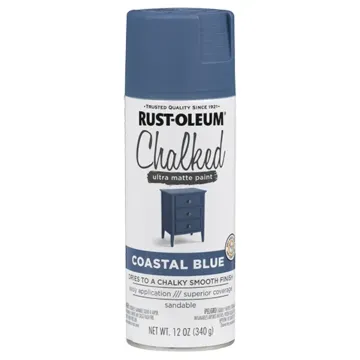 Rust-Oleum Chalked Spray Paint (Ultra Matte - Coastal Blue) 12 oz