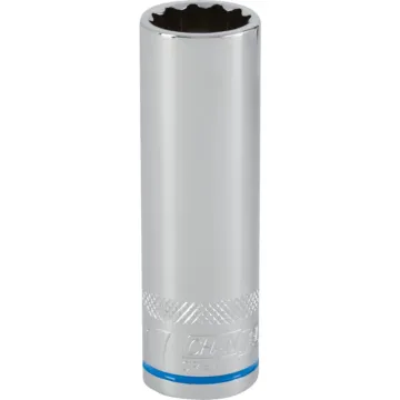 Channellock 1/2 In. Drive 17 mm 12-Point Deep Metric Socket