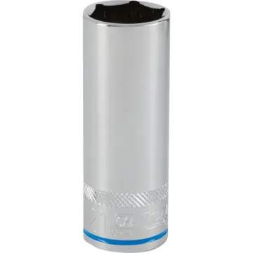 Channellock 1/2 In. Drive 21 mm 6-Point Deep Metric Socket