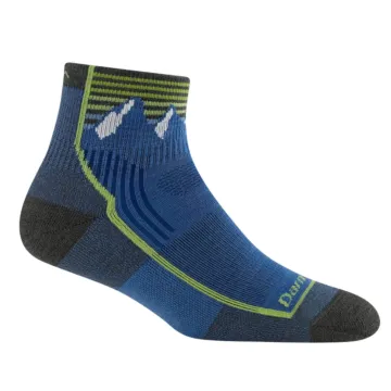 Kids Quest Quarter Lightweight Hiking Socks (Mountain Blue)