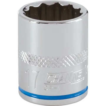 Channellock 3/8 In. Drive 17 mm 12-Point Shallow Metric Socket