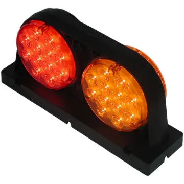 Peterson Agricultural LED Right Stop/Tail/Turn/Marker/Warning Light w/ Stripped Leads (Red/Amber)