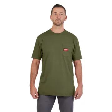 GRIDIRON™ Short Sleeve Pocket T-Shirt (Green)