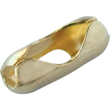 Lucky Line Gold Finished Brass 1/8 in Ball Chain Coupling