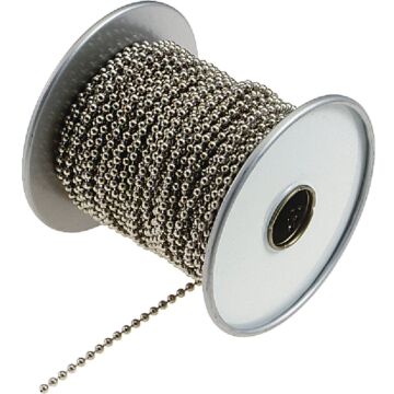 Lucky Line #10  Nickel Finished Brass Ball Chain