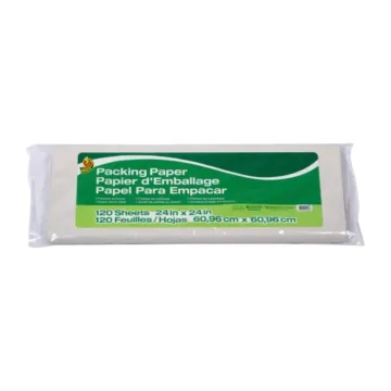 Duck Tape Packing Paper (White - 120 Sheets) 24 in. x 24 in.