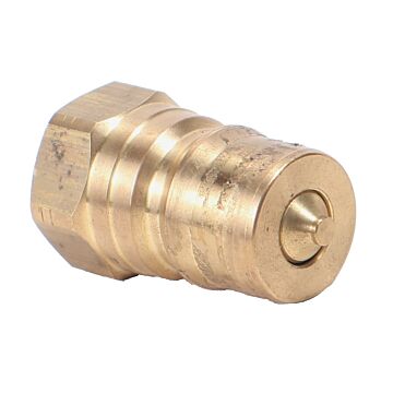 1/2" ISO-B Quick Connect Brass Plug