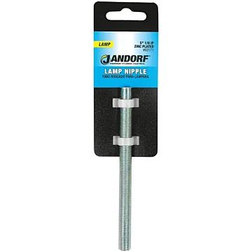 Jandorf 60171 Lamp Nipple, 5 in L Dimensions, Zinc