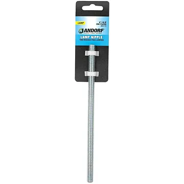 Jandorf 60172 Lamp Nipple, 8 in L Dimensions, Zinc