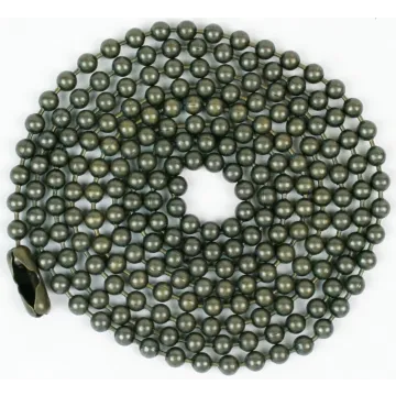 Jandorf 60377 Beaded Chain with Connector, 3 ft L, Antique Brass