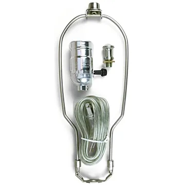 Jandorf 60139 Lamp Kit, Silver, Brushed Pewter