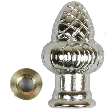 Jandorf 60105 Lamp Finial, Nickel